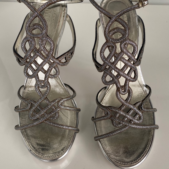 Alexander McQueen Open Toe Celtic Knot Heels 36 - Picture 2 of 12